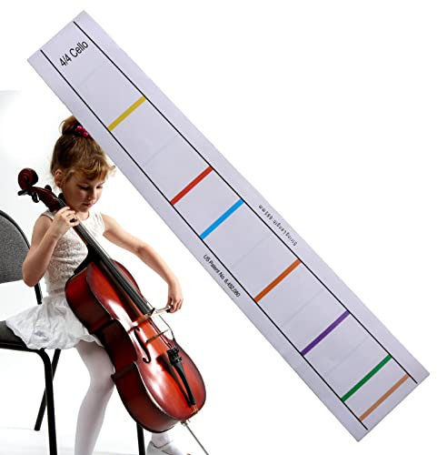 Cello Fret Finger Aufkleber | Fingerboard-Aufkleber für Übungstraining-Anfänger - Positionsaufkleber für Cello-Fingerführungen mit Bundmarkierungen Povanjer