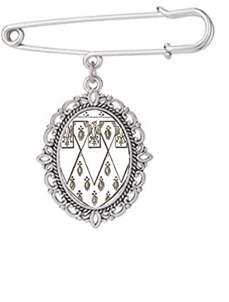 Broche baroque en plumes noires et blanches pour robe, chemise, châle, M