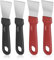 Thinp 4 Pieces Scraper for Cleaning, Scraper for Ovens, Stoves, Induction Hob,Freezer Stainless Steel Super Scraper None-Scratches Putty Scraper for Kitchen Cleaning 15.3 * 3.4cm/6.02 * 1.34inch