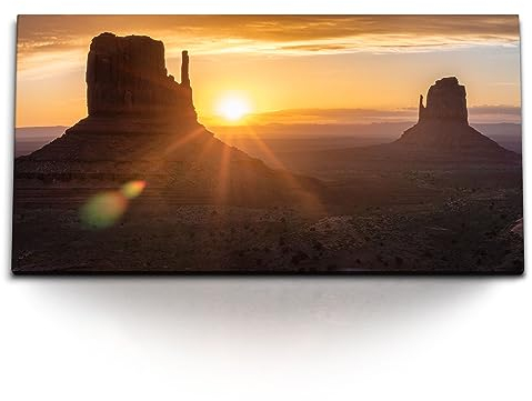 Paul Sinus Kunstdruck Bilder 120x60cm Grand Canyon Arizona USA Sonnenuntergang Abendrot