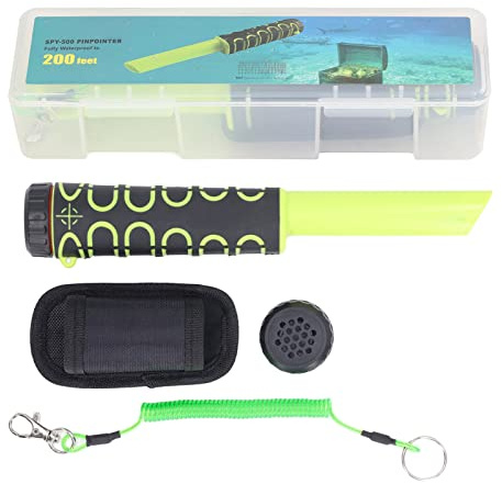 Metalldetektor Pinpointer, IP68 Helt Professionell Vattentät Handhållen Bärbar Pinpointer Hög Känslig Stav, Undervattenssökning Skattjakt Pinpointing Finder Sond för Vuxna, Barn, Grön