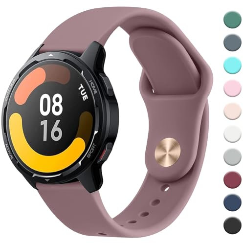 Wanme Bracelet pour Amazfit GTR 2/3 Pro, 22 mm Silicone Bracelets de Remplacement Réglable pour Amazfit GTR 4/3