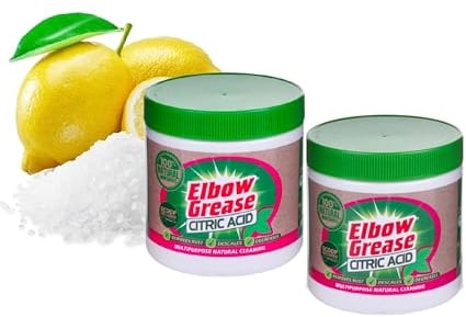 2 x Tubs Of Elbow Grease Citric Acid Limescale Remover Degreaser Multipurpose Cleaner 250g
