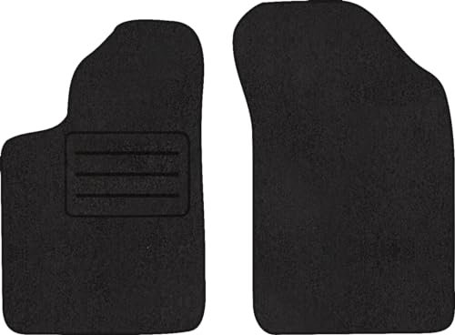 Velours VORNE Fußmatten Schwarz LUX für Renault CLIO II (1998-2005) 2-teilig