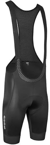 GripGrab PACR Bib Shorts - Gepolsterte Radhose für Rennrad, MTB & Gravel | Herren Trägerhose mit Elastic Interface Sitzpolster, Mesh-Trägern und Kompression für Langstrecken in versch. Farben