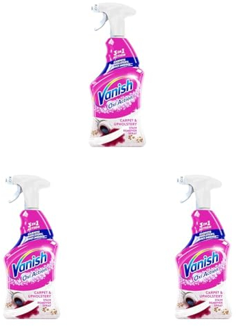 Vanish Oxi Action Carpet & Upholstery Stain Remover Spray, 500 ml (Pack of 3)