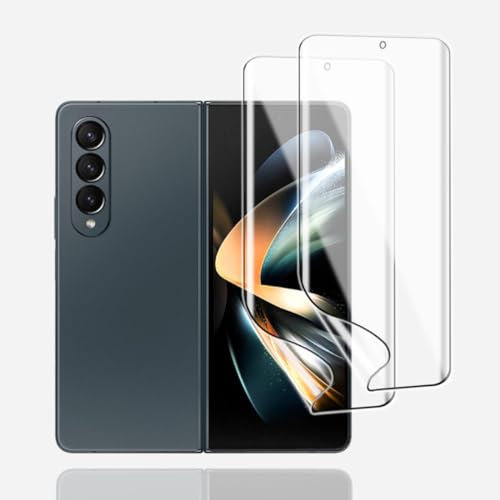 KoasVonson Film de Protection Hydrogel pour Samsung Galaxy Z Fold4, 2PCS Protection Ecran en Hydrogel HD Transparent Flexible TPU Protections d'écran, Film hydrogel Anti-Rayures