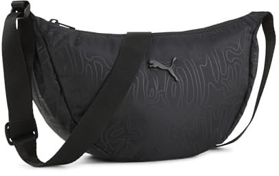 Puma Pop Half Moon Bag PUMA Black-Graffiti AO Handtasche für PUMA Black-Graffiti AOP Einheitsgröße, PUMA Black-Graffiti AOP, One Size, Handtasche