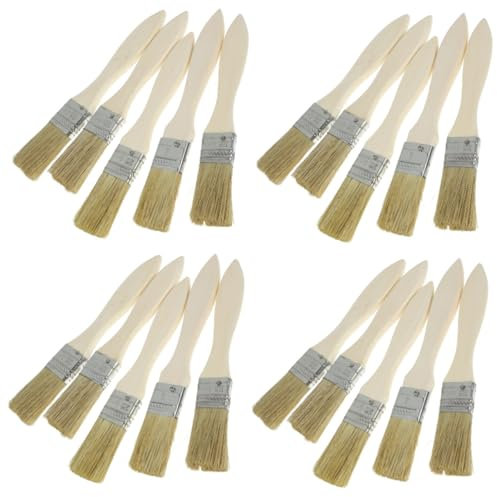 BESPORTBLE 4 Sets of Cookie Cutters Pastry Brush Wood Silk Mane Foam Brush Scrubbing 36 Pieces x 4