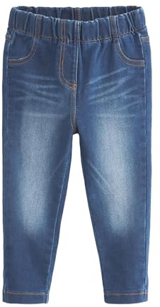 NEXT Mädchen Jeggings (3 Monate bis 7 Jahre) Einzelpack Mittelblau Denim 62-68