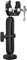 Amagogo Support de stabilisateur de Moteur de pêche à la traîne, Angle réglable, Fournitures Portables, Support de stabilisateur de Montage pour Hommes et