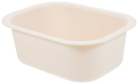 Wickeltischbecken 21,5x16x8cm aus PP für Babyhygiene und Pflege | Beige Kunststoffschale, Leicht zu Reinigen, Kompakte Form, Vielseitig für Kinderzimmer, Wäschepflege und Unterwegs