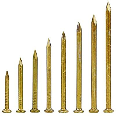 upholstery tacks，18 Gauge Brad Nails， Wood Nails Panel Pins Steel Multiple Sizes Pack of 500g(50mm About 120pcs)