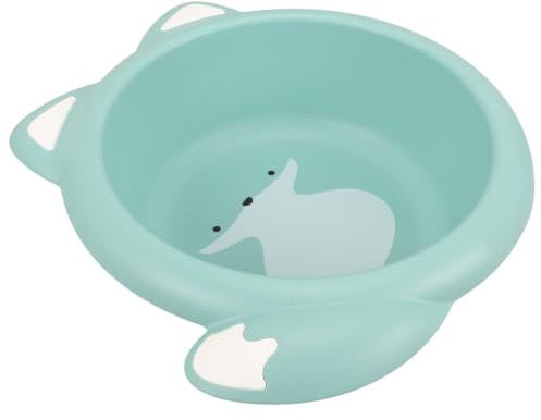 LOLIPPYY Babywaschbecken tragbar und Multifunktional aus Kunststoff mit Niedlichem Cartoon Design Kleines Waschbecken für Säuglinge für Garage und Auto
