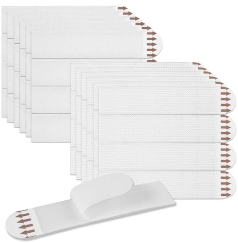 48Paires(96 Bandes)Fixation Murale Bandes de Suspension,Attache Tableau Sans Percer,Accroche Cadre Adhesif,Fixation Cadre Sans Percer,Tableau Accroche Sans Percer Adapté Aux Cadres,Posters,Décorations