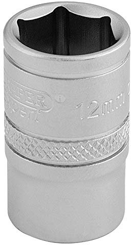 Draper 16537 Douille métrique 6 pans 3/8, taille 12 mm, bleu