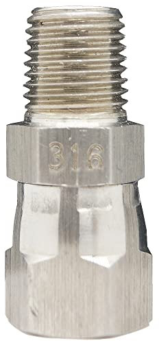 RFS Edelstahl-Rohrverschraubung, 1,27 cm weiblich, JIC-Drehgelenk x 1,27 cm männliches NPT-Rohr