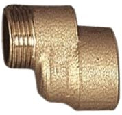 Raccordi eccentrici per caloriferi in ottone nichelato, attacchi MF 3/8''x3/8'' (10 mm)