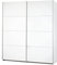 Rauch Möbel Caracas Schrank Kleiderschrank Schwebetürenschrank, Weiß 2-türig inkl. Zubehörpaket Classic 4 Einlegeböden, 2 Kleiderstangen, 1 Hakenleiste, BxHxT 226x210x62 cm