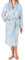 PAVILIA Peignoirs pour femmes, peignoir de bain en polaire doux et moelleux, long peignoir de spa confortable, bleu ciel, Small-medium