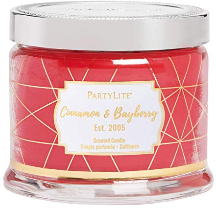PartyLite Kerze mit 3 Dochten, Zimt & Lorbeer