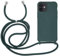MyGadget Handykette für iPhone 12 Mini - [ Hülle mit verstellbaren Band ] - TPU Handyhülle mit Handyband zum Umhängen - Kordel Schnur Case Schutzhülle - Dunkel Grün