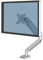 Fellowes Single Monitor Arm - Platinum Series Monitor Mount for 8KG 32 Inch Screens - Ergonomic Adjustable Monitor Arm Desk Mount - Tilt 45° Swivel 360° Rotation 360°, VESA 75 x 75/100 x 100 - Silver