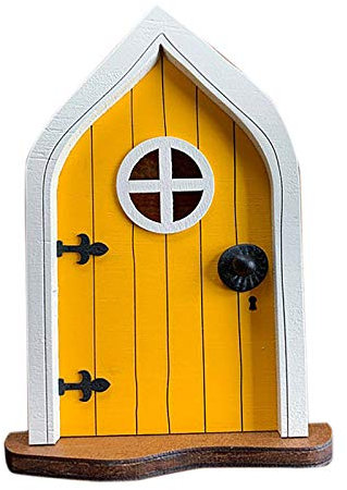 Asalin ao Porte lutin la plus populaire - Porte de fée - Porte de souris - Porte elfe en bois à ouvrir avec lutin amusant - Porte décorative de maison de jeu - Décoration 3D à monter soi-même - Porte