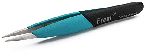 Weller Erem EOOSA Ergonomische Sehr Robuste Präzisionspinzette mit Geraden Starken Spitzen für Standardanwendungen