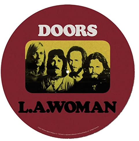 Pyramid International The Doors Turntable Schallplattenmatte zum Mixen, DJ-Kratzen und Heimhören (LA Woman Design) – Offizielles Merchandise-Produkt