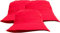 4sold 3 Stück Sonnenhut UV-Schutz Sommerhüte Strandhut Safari Boonie Hut Faltbarer Angelhut Bucket Hüte für Festivals Riesige Wahl, Set 3 x Rot, One size