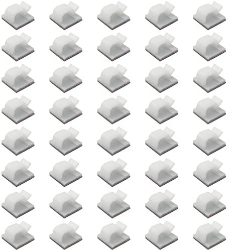 ALLY-MAGIC Cable Clips Self Adhesive Cable Clips Organizer Cable Wire Management for Desk Wall Workshop Home Office Outdoors Christmas Decorations Y6-DLJ (White)
