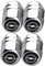 HEYCE 4pcs Auto Ventilkappen Legiertes Ventilkappen mit Logo Auto Reifenventil Kappe Staubkappen Zubehör für Autoreifen Kompatibel für Opel Vauxhall Astra k Insignia Vectra Crossland Corsa