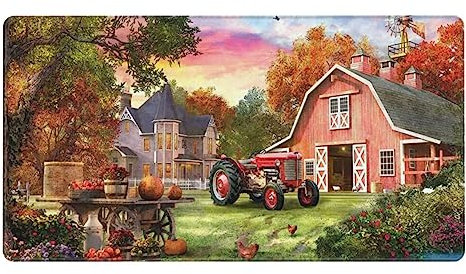 EVANEM Beneath A Glorious Sunset Large Mouse Pad Large Non-Slip Gaming Mouse Mat Stitched Edges Computer Keyboard Mouse Mat Desk Pad 40 Ã— 75 Cm