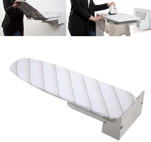 Tabla de planchar para la pared, plegable, tabla de planchar para plancha de vapor, con una cubierta resistente al calor, 95 x 30cm