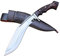 Authentisches Gurkha-Khukuri-Messer – Kukri – 30 cm lange Klinge. Handgefertigtes Khukuri – handgeschmiedet in Nepal – geschärft und gebrauchsfertig
