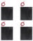 4PCS AA Battery Holder with Cover AA Battery Holder Case with ON/Off Switch 1.5V, 4 x 1.5V Series DIY Battery Storage Boxes, 4 Slots Black Plastic Batteries Case for AA Battery