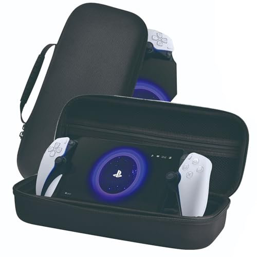 Hzycwgone Hard Case Bag for PlayStation Portal Remote Play,Portal Gaming Handheld Travel Carrying Case Stand Cover with Extra Room for Cable,Charger & Cards