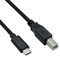 ROLINE Cable USB 2.0 Tipo C, C - B, ST/ST, Negro, 1,8 m