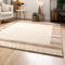 Steffensmeier Gabbeh Teppich Zagros | Wolle, Bordüre Beige, Größe: 90x160 cm Kurzflor Teppich für Wohnzimmer, Ethno Look