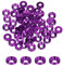 QUARKZMAN 60pz Rondelle Svasate M4, in Lega di Alluminio Anodizzato 10mm/0,39, Guarnizioni per Viti RC/FPV/PC/Drone/Accessori Meccanici Modello Part, Viola