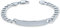 Bling Jewelry Personalisieren Sie Den Bar Namen Plated Identifikations Id Armband 6 MM Diamantschnitt Miami Cuban Curb Link Kette Link 200 Gauge .925 Sterling Silber 7 Zoll Anpassbar
