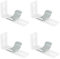 Lot de 4 supports de fixation pour store vénitien à angle droit en forme de L
