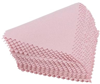 XPJYUA Silberputztuch für schmuck Polnische Reinigung Poliertuch DIY Armbänder Armreif Halskette Reinigungstuch Wischtuch von Schmuck(Color:50 PCS)