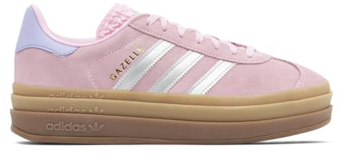 adidas Gazelle Bold J - Tennis per bambini grandi, Argento metallizzato rosa, 22.0 cm