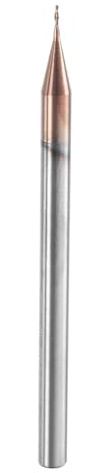 sourcing map Fraise à bec sphérique 4 cannelures de 0,1 cm de diamètre et tige de 0,3 cm en carbure de tungstène non revêtue CNC Longueur de coupe 0,2 cm Boule d'extrémité unique pour sculpture,