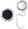 FYHJNC Foldable Zinc Handbag Hooks for Tables, White, Non-Slip Bag Holder, 2 Pack