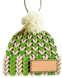 Weihnachtsbaum Hut Anhänger Mini Weihnachtsbaumschmuck Deko Holzanhänger Christbaumschmuck Personalisiert Weihnachten Basteln Winterdeko für Schlafzimmer Autos Türen und Gedenkstätten Verwendet