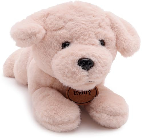 Toyland® 25 cm (10 Zoll) Emily, der goldene Labrador, Plüschtier – liegender Plüschhund – Geeignet ab Geburt