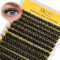 QUEWEL 3D Cluster Lashes, 10-18MM Eyelashes Clusters Wispy Lash Extensions, 2 in 1 Eyelash Extension, Easy to Use and Reusable for DIY at Home (QU42)